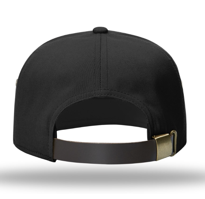 7 Panel Full Fabric in Black I Tuna Leather