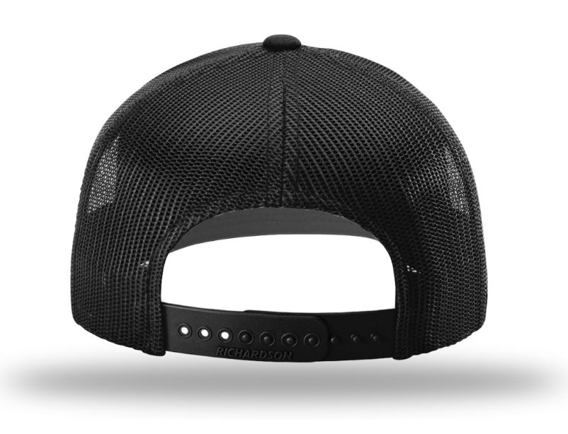 5 Panel Black Trucker I Distance Yourself Leather Patch
