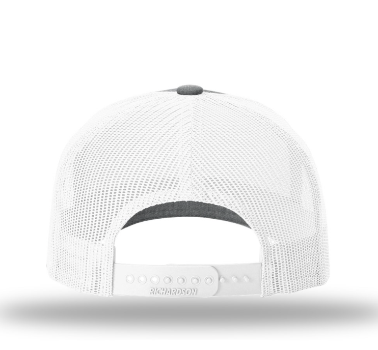 5 Panel Rope Heather Grey & White I Tuna Tail