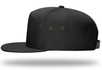 7 Panel Full Fabric in Black I Tuna Leather