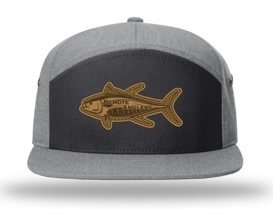 7 Panel Full Fabric in Charcoal Heather Grey I Tuna Leather