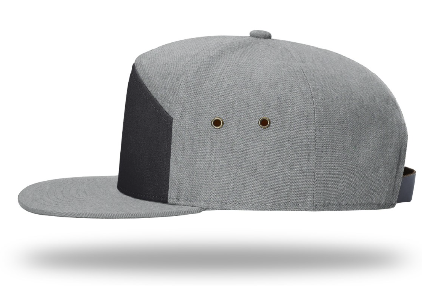 7 Panel Full Fabric in Charcoal Heather Grey I Tuna Leather