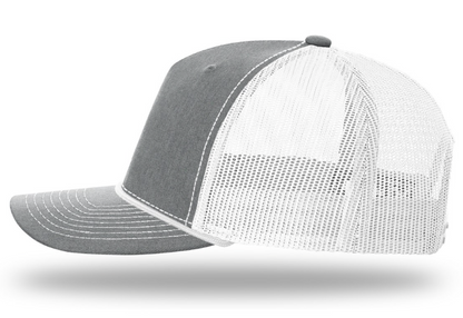 5 Panel Rope Heather Grey & White I Tuna Tail