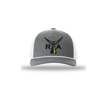 5 Panel Rope Heather Grey & White I Tuna Tail