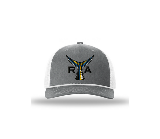 5 Panel Rope Heather Grey & White I Tuna Tail